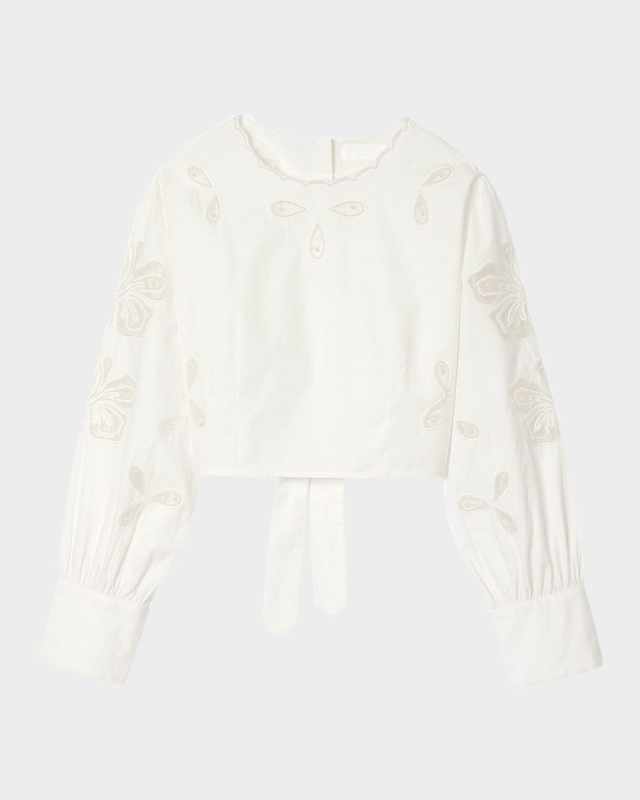 Donie Floral Embroidered Top